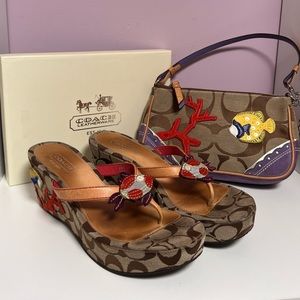 Limited Edition! COACH 1491 Purse + Sandals